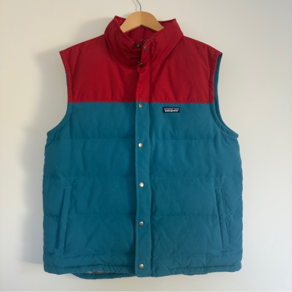 Patagonia Other - Patagonia Men’s Chunky Puffer Vest in Blue and Red Size: Large